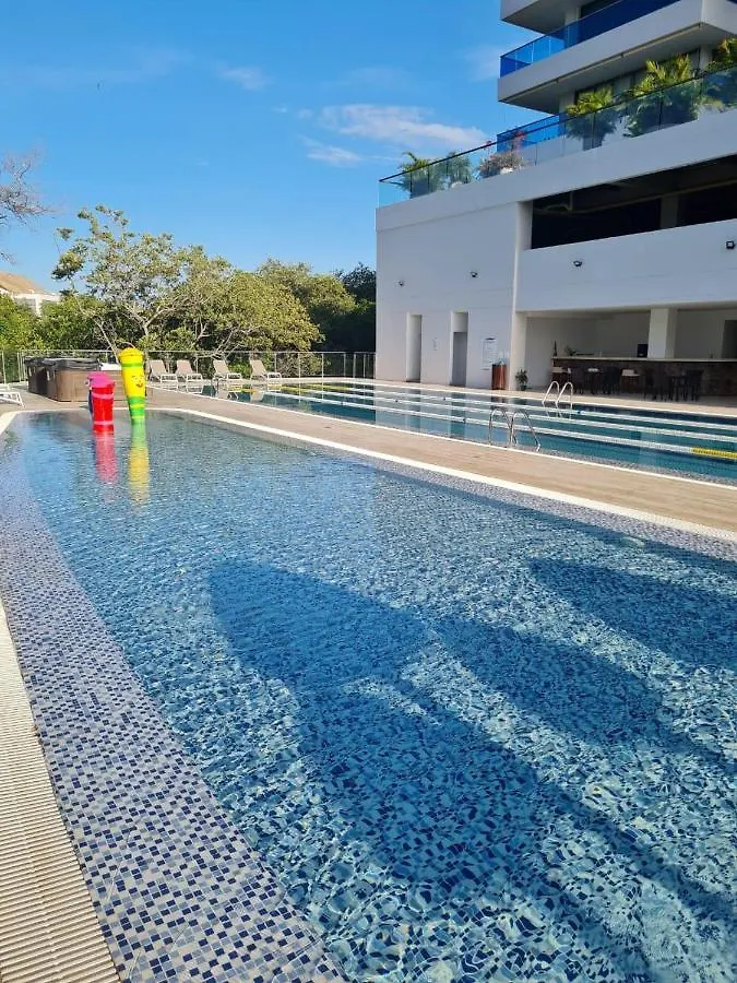 Apartamento En Samaria Club De Playa Privada Salida Directa Al Mar En Pozos Colorados Cerca A Zazue, Estelar, Playa Bello Horizonte, Cabo Tortuga #1 سانتا مارتا شقة